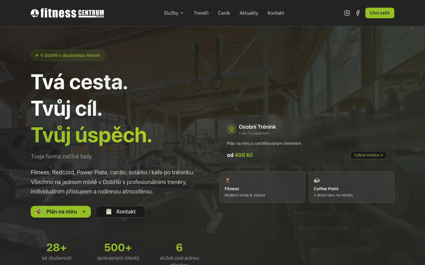 Web Fitness Dobříš